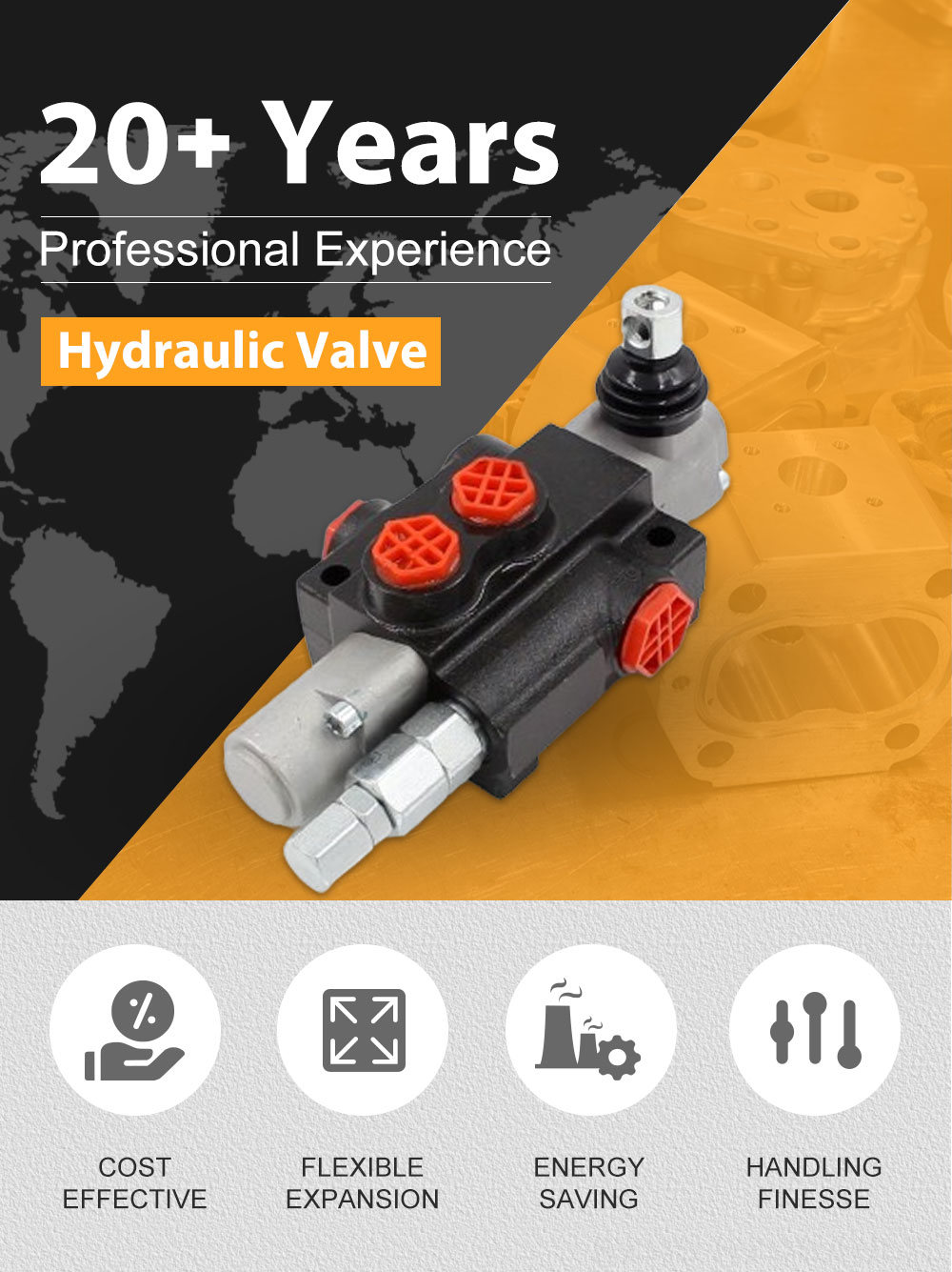 Pneumatic Directional Valve Directional Control Valve P40-G38-OT | Hydraulic System Components detailed image