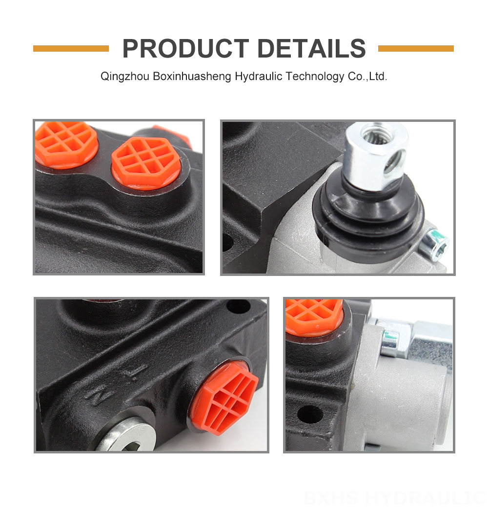 Tractor Hydraulic Distributor P40-OT 1 Spool Monoblock Valve | Customizable Hydraulic Solutions detailed image