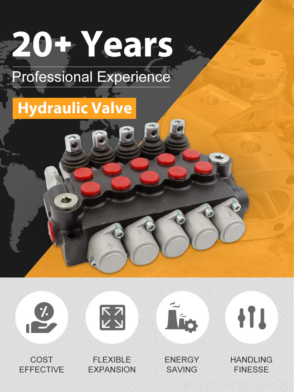 New Holland 56 Excavator Valve P40-U34-U78 Hydraulic Valve: Global Distribution & Customization detailed image