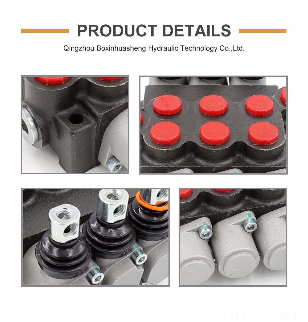 P40-U78-U34-2OT-YW Manual 3 Spool Monoblock Directional Valve detailed image