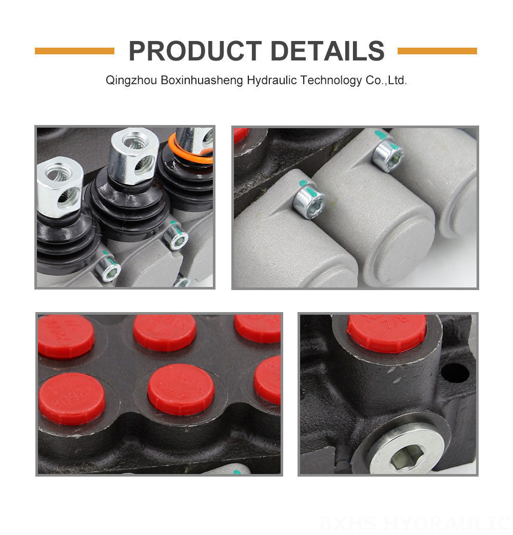 P40-U78-U34-OT-YW Manual 2 Spool Monoblock Directional Valve detailed image