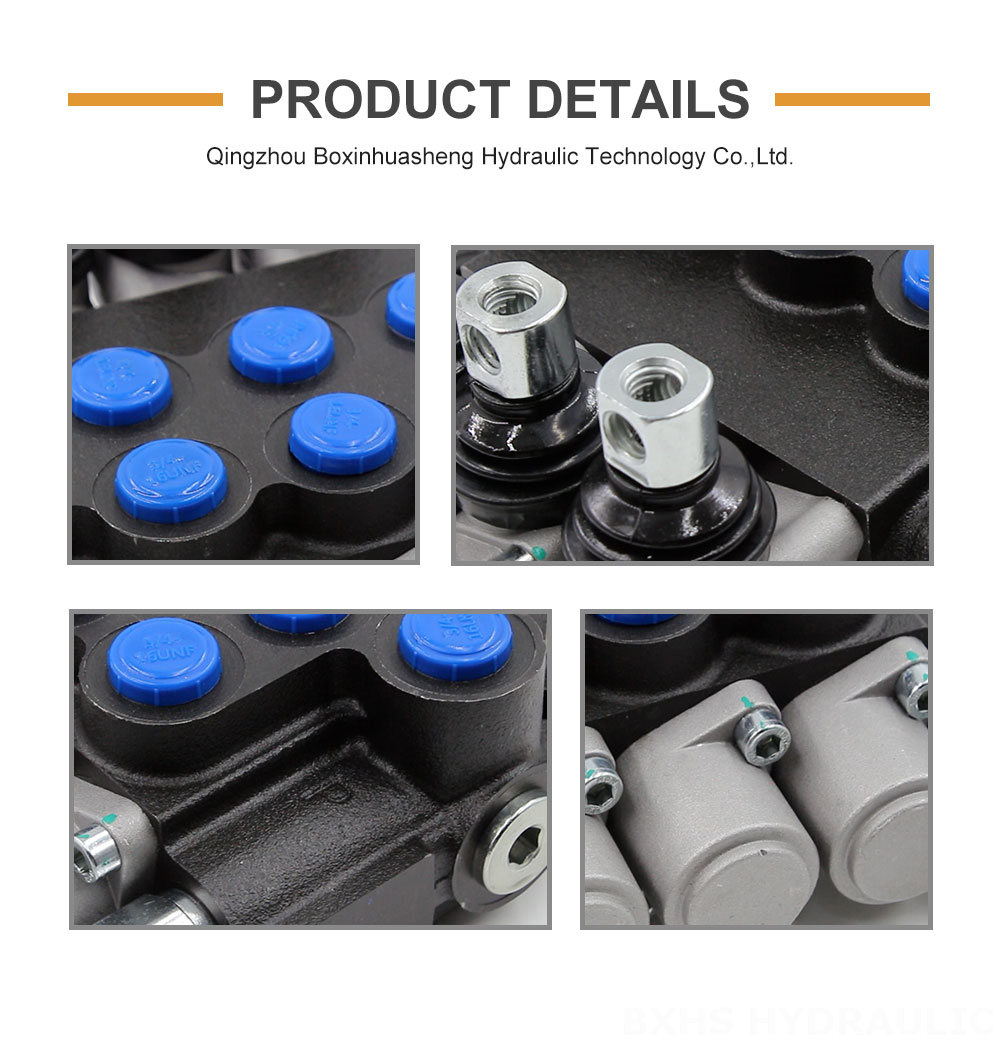 P40-U78 Manual 3 Spool Monoblock Directional Valve detailed image