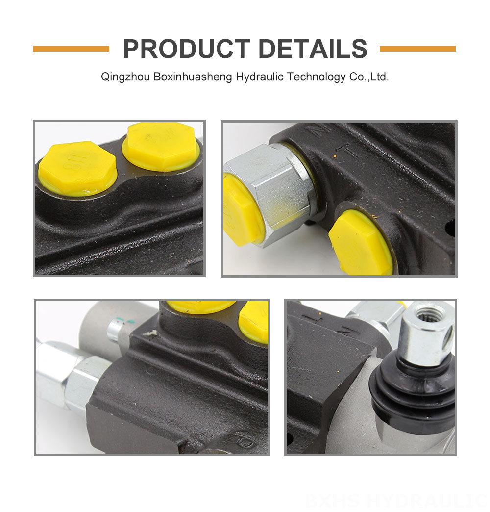 Excavator Hydraulic Joystick Operation Valve P40J Monoblock Valve | Durable and Reliable detailed image