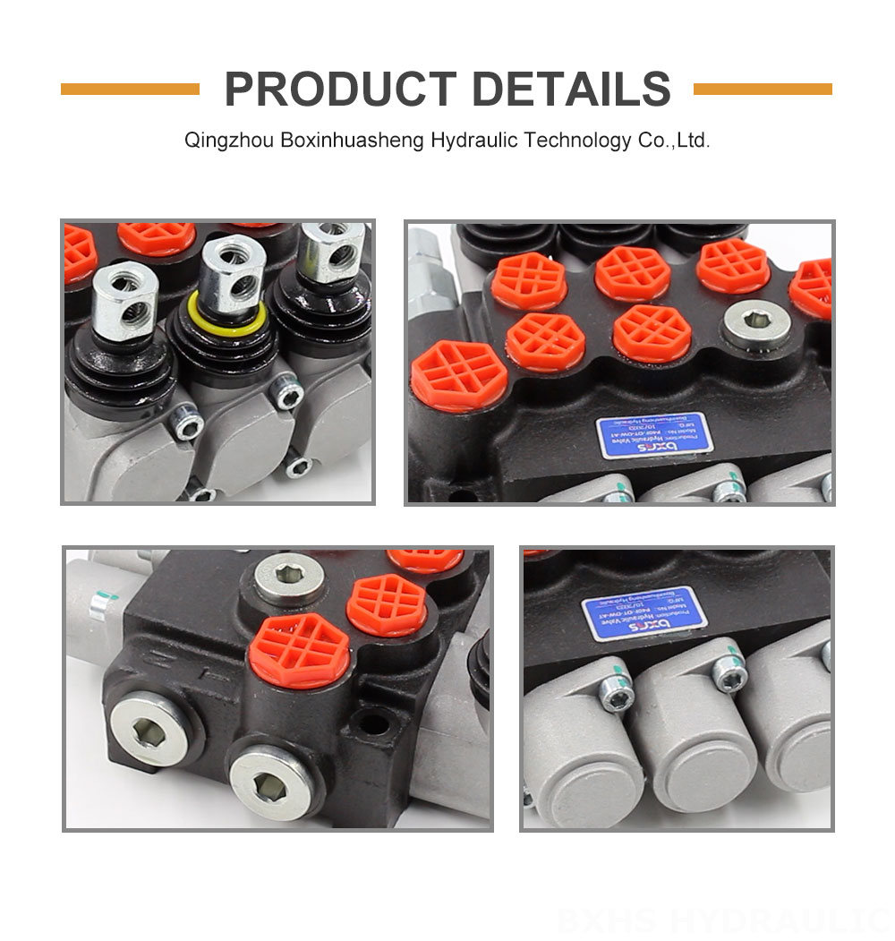 P40 Manual 3 Spool Monoblock Directional Valve detailed image