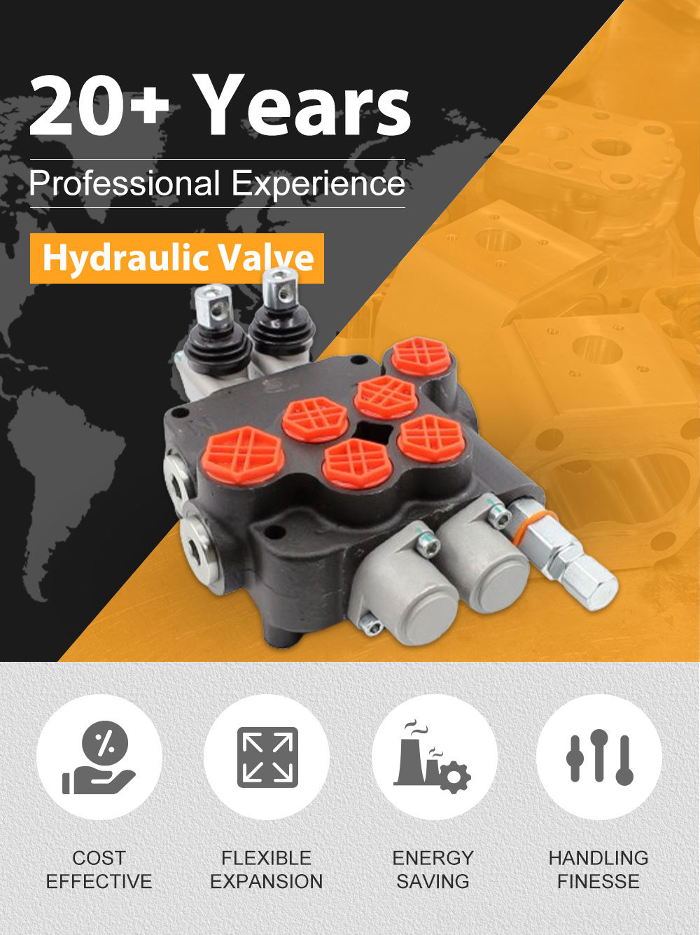 Directional Control Valve: P80-AQF Series for Diverse Hydraulic Applications detailed image