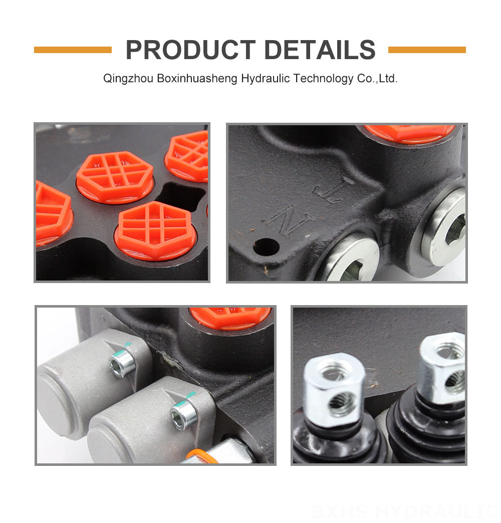 P80-AQF-G34-G12-2OT Manual 2 Spool Monoblock Directional Valve detailed image