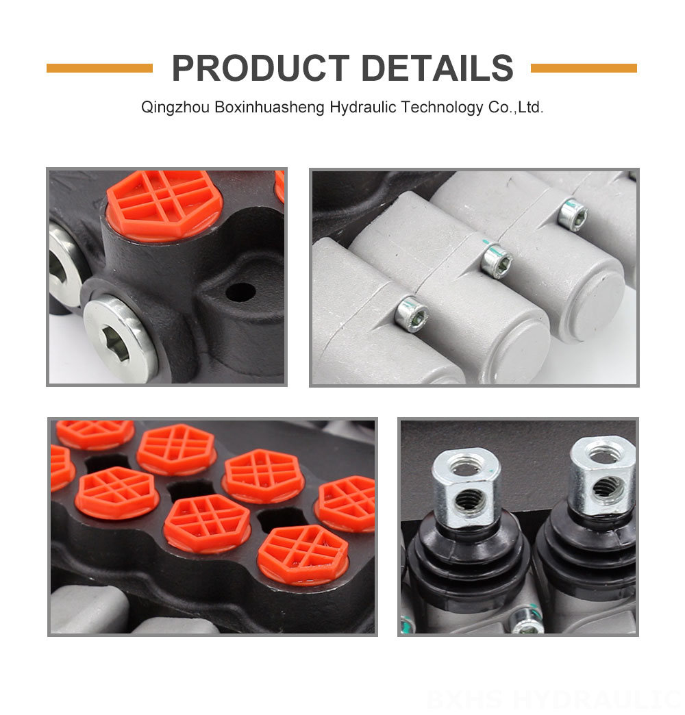 P80-G12-G34-OT Manual 4 Spool Monoblock Directional Valve: Manufacturer & Global Supplier detailed image