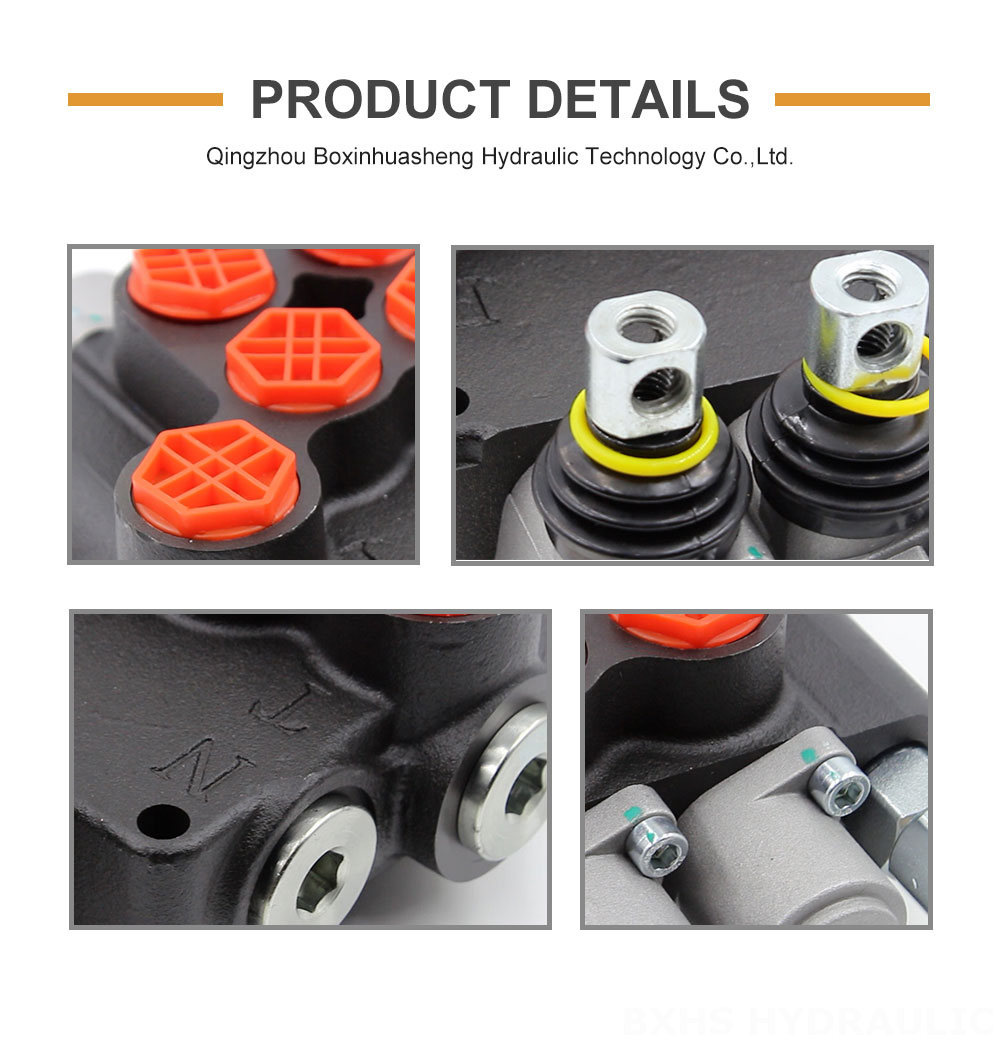 P80-G12-G34-OW 2-Spool Manual Monoblock Valve: Factory Direct & Customizable detailed image