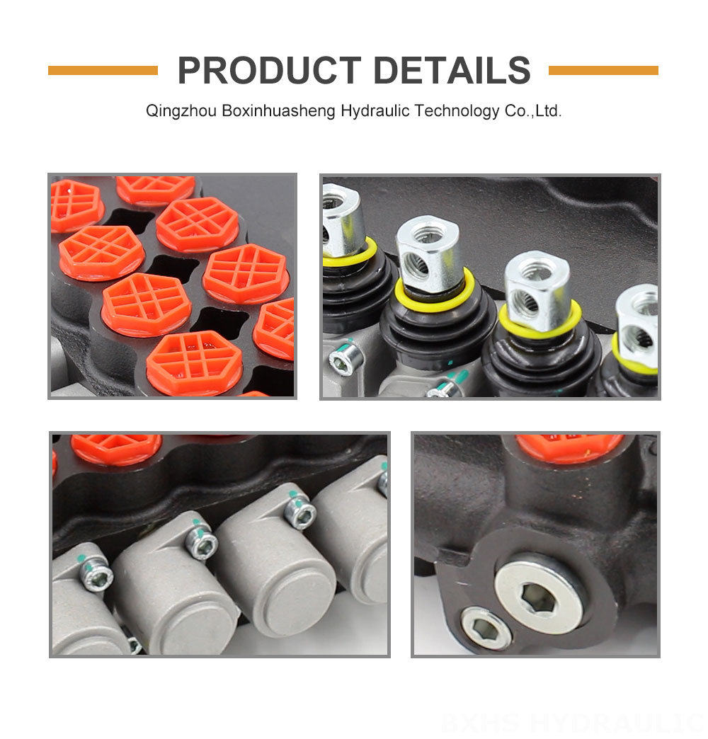 P80-G12-G38-OW 5 Spool Hydraulic Valve: Private Label, OEM & Custom Production Services detailed image