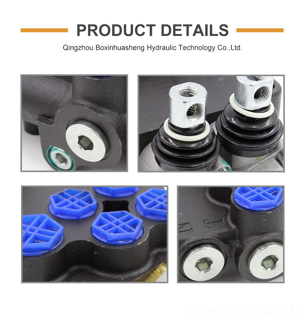 P80-G12-G38-QW Manual 2 Spool Monoblock Directional Valve detailed image