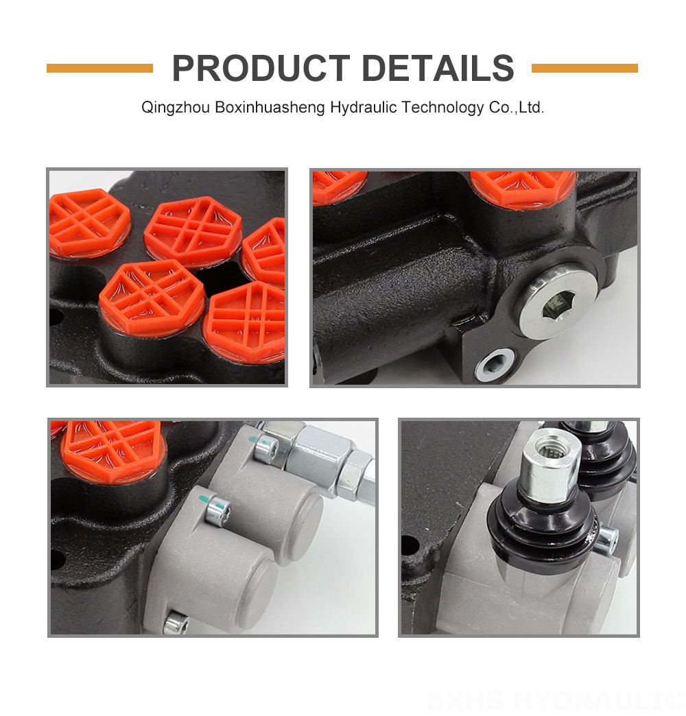 Customization Or Design Hydraulic Valve P80-G34-2OT Manual 2 Spool Monoblock Directional Valve detailed image