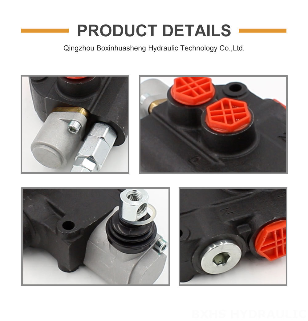 P80-G34-G12-1OT 1-Spool Hydraulic Directional Valve | Factory Direct & Customizable detailed image