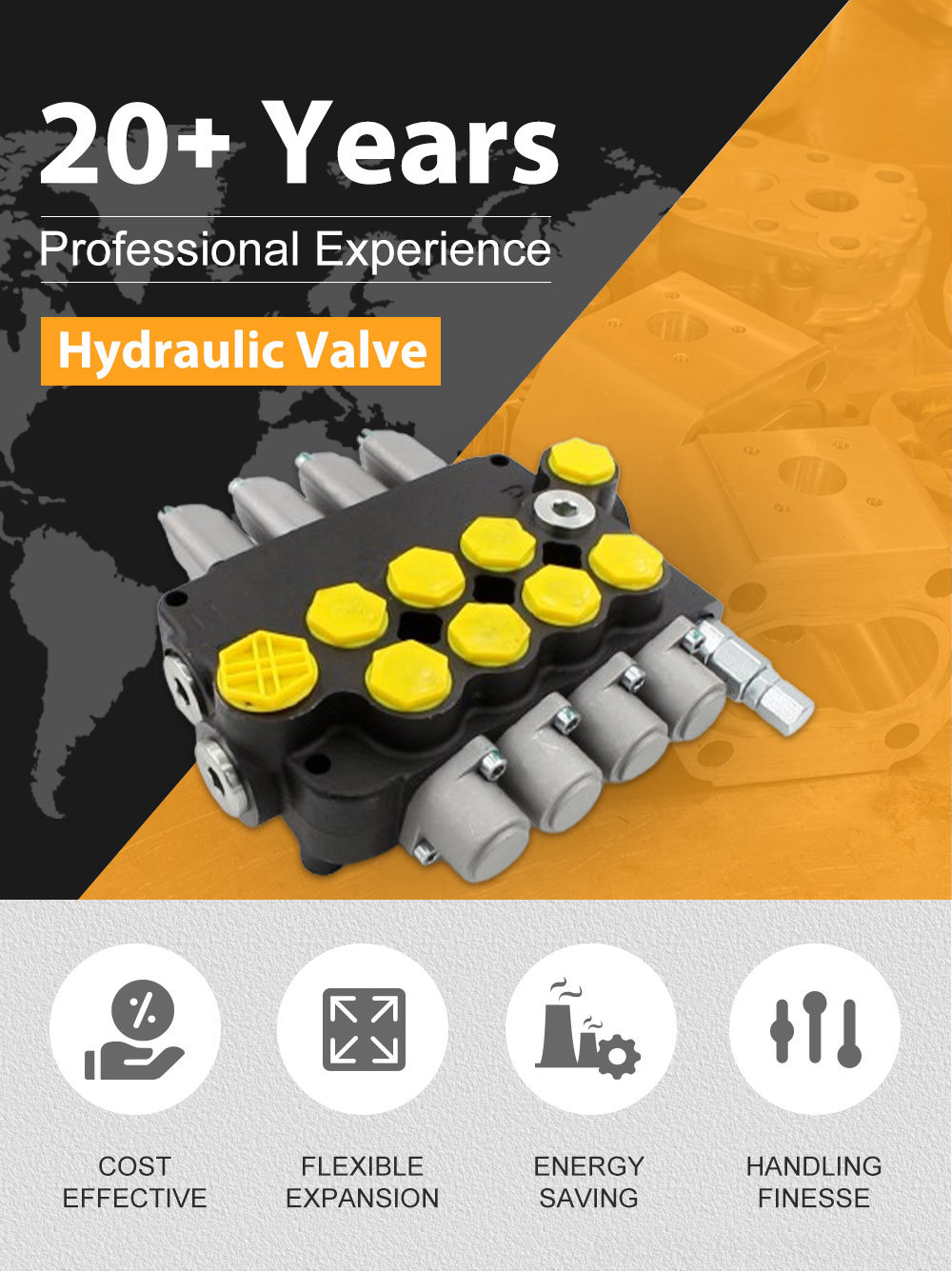 P80-G34-G12-AT-3OT Directional Control Valve: Durability and Performance Guaranteed detailed image