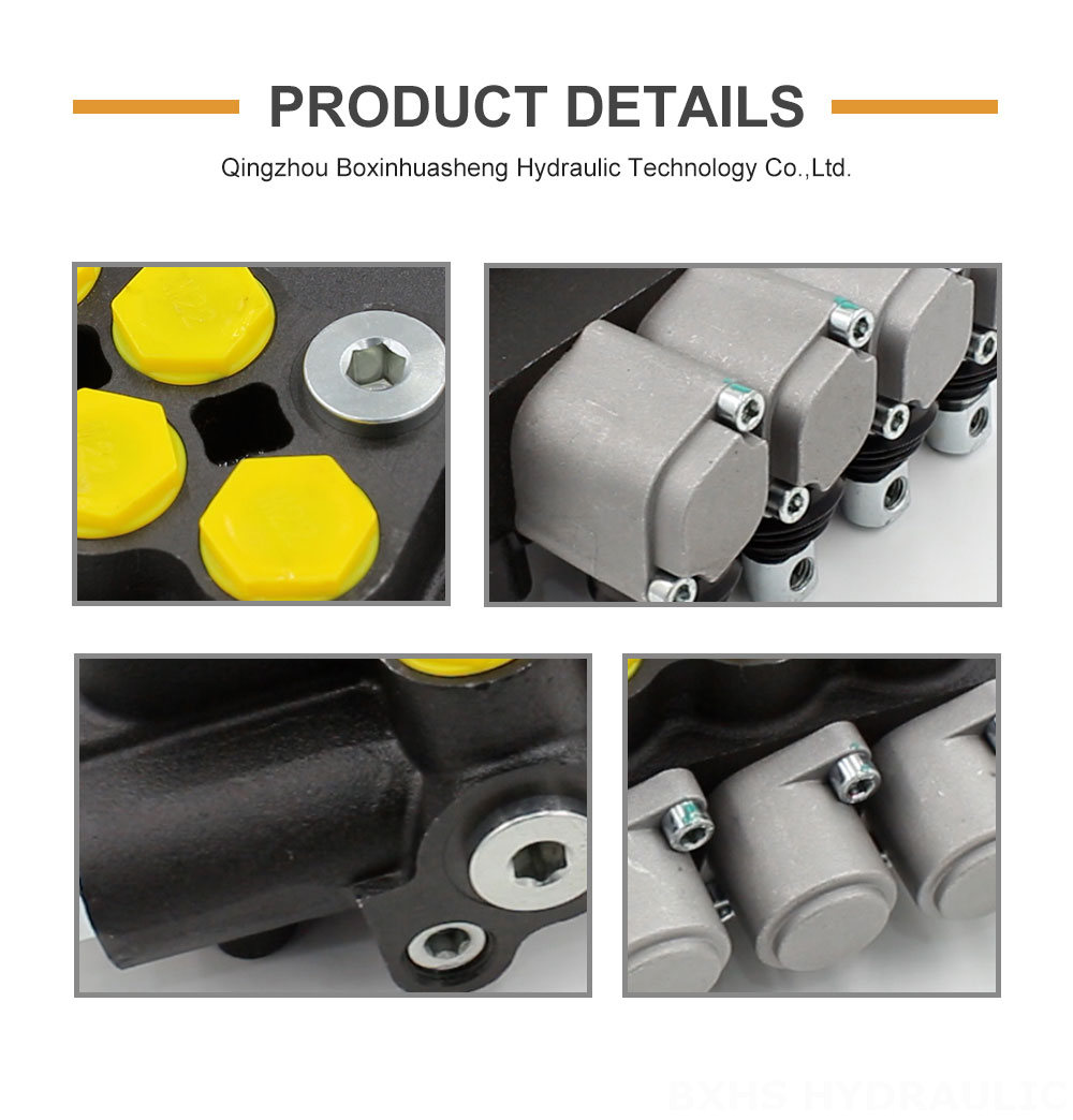 P80-G34-G12-AT-3OT Manual 4 Spool Monoblock Directional Valve detailed image