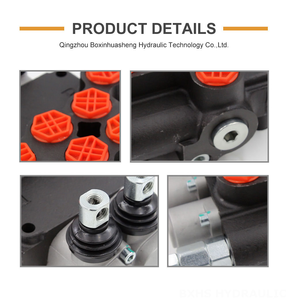 P80-G34-G12 Manual 2 Spool Monoblock Directional Valve detailed image