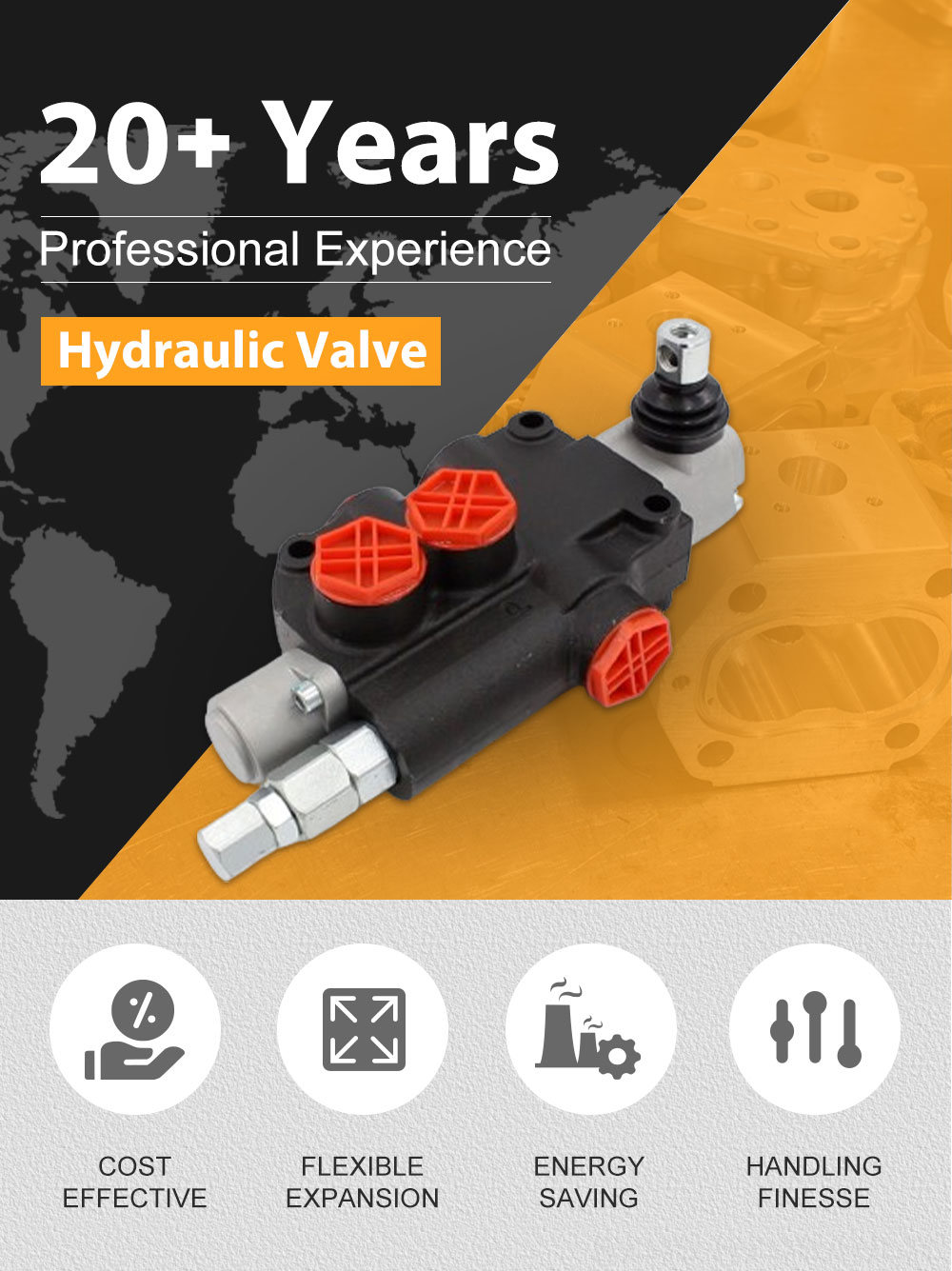 Main Control Valve Hydraulic Factory Direct Hydraulic Valves: P80-G34-OT from the Manufacturer detailed image