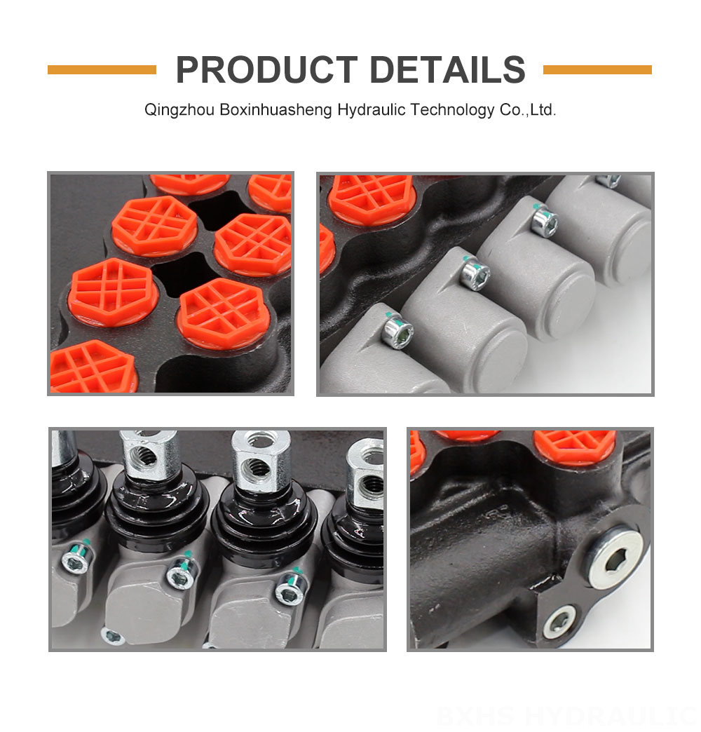 P80-G34-OT Manual 6 Spool Monoblock Directional Valve detailed image