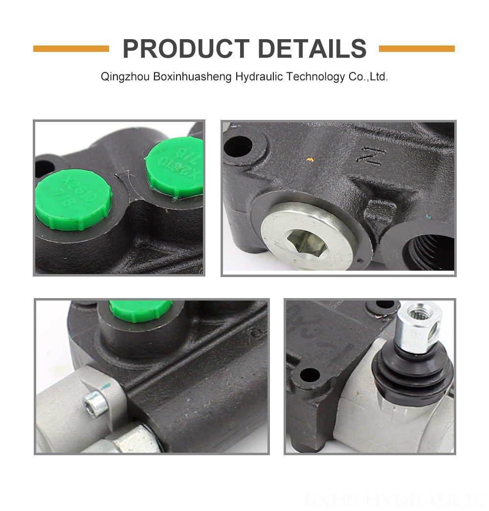 Hydraulic Lift Solenoid Monoblock Directional Control Valve | P80-LDG-U78-OT & Customization detailed image