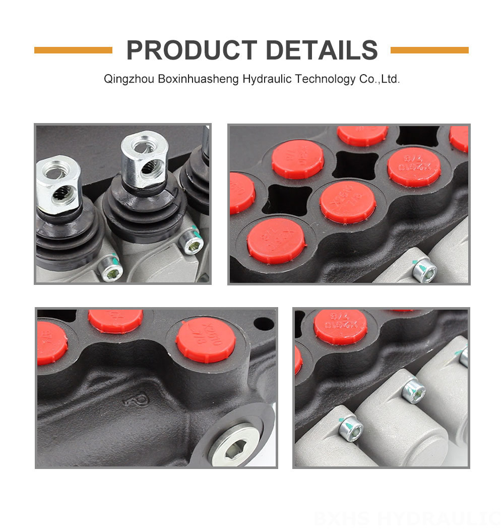 Hydraulic Dc Valve 24v Dc High-Performance Hydraulic Control: P80-U116-U78-OT Monoblock Valve detailed image