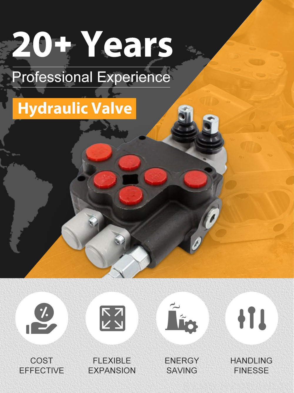 OEM Hydraulic Valve Manufacturing: P80-U116-U78 Series for Global Distribution detailed image