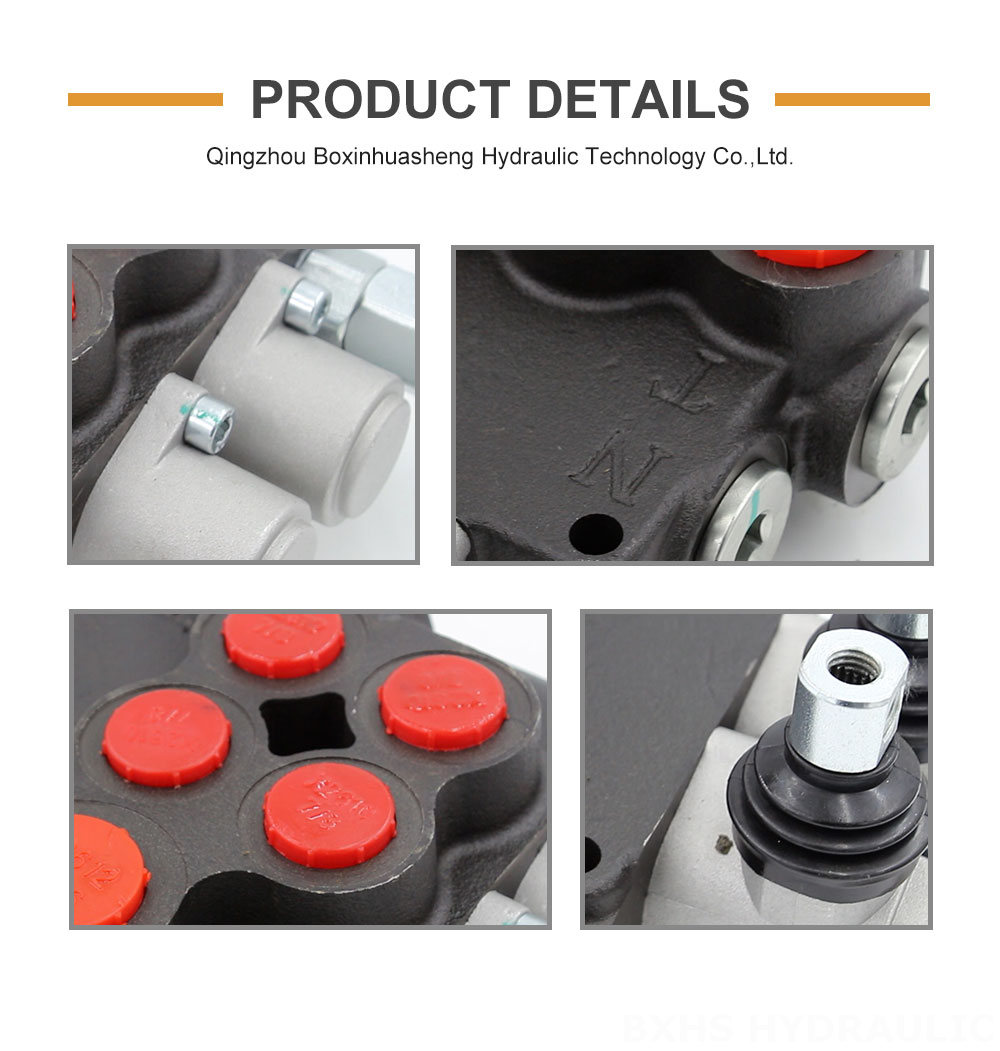 P80-U116-U78 Manual 2 Spool Monoblock Directional Valve detailed image