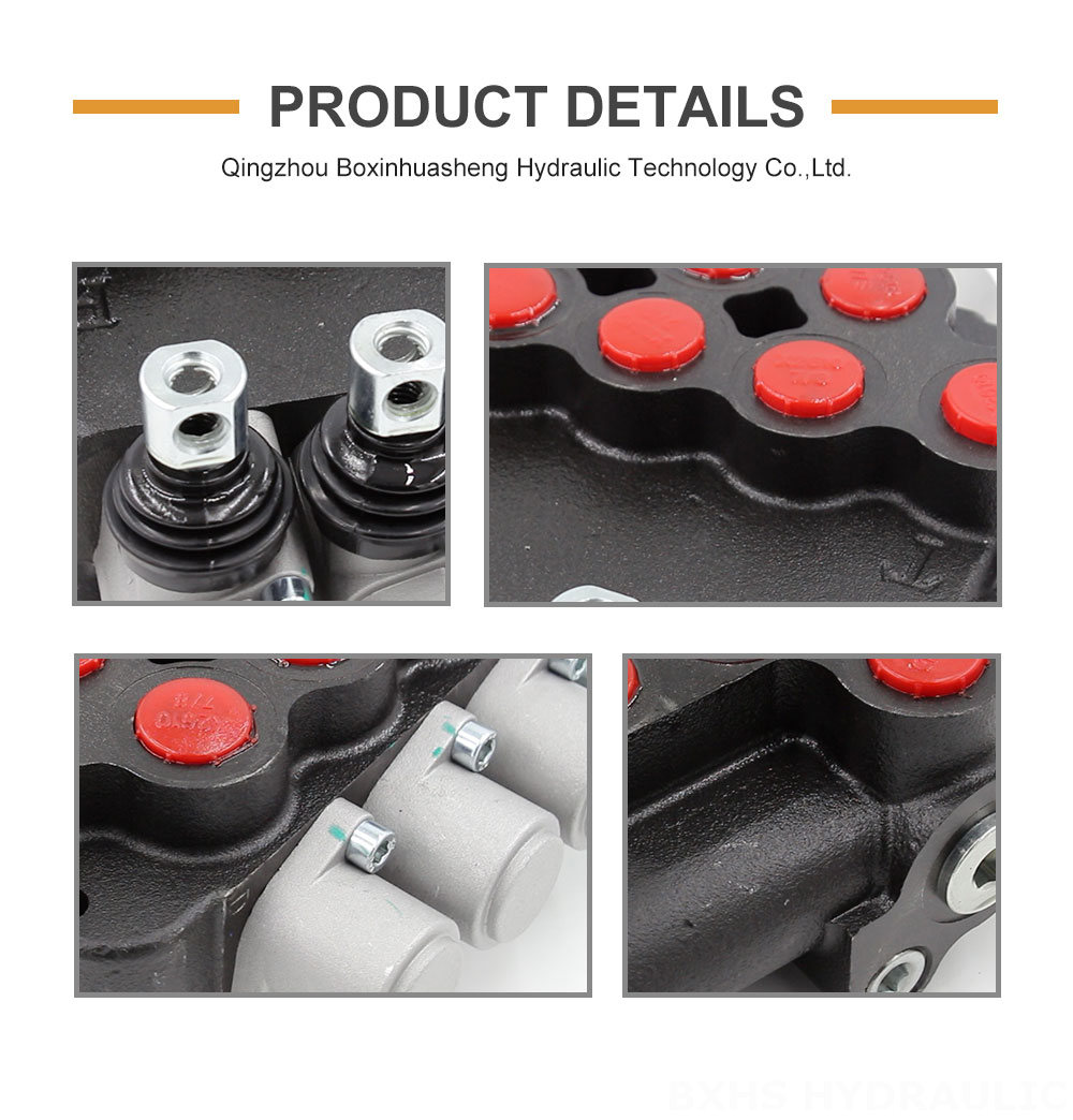 Hydraulic Steering Control Valve Spool Seeking Distributors: P80-U78-3OT Manual Hydraulic Valve detailed image