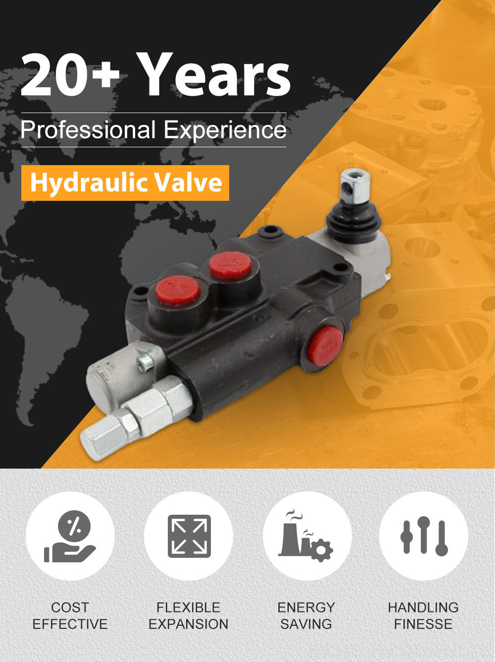 Custom Hydraulic Valve Solutions: P80-U78 Valve Available for Customization detailed image