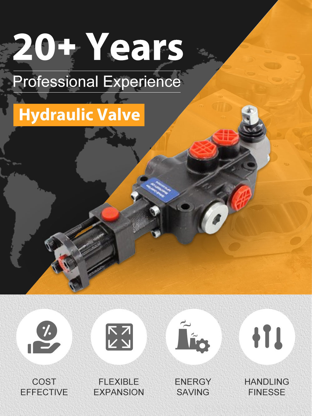 P80F-G34 Hydraulic Control Valve | Customizable & Private Label Solutions detailed image