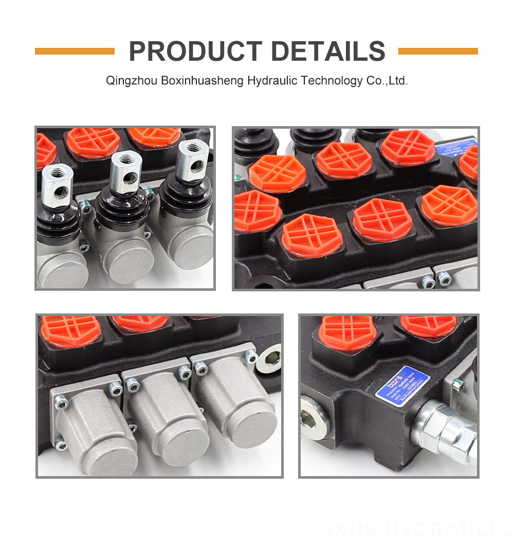 Q95 Manual 3 Spool Monoblock Directional Valve detailed image