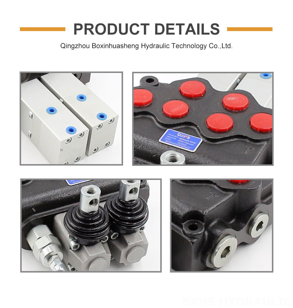 Selector Valve Hydraulic 2-Spool Pneumatic Valve | SD11 Model | Factory Direct & Customizable detailed image