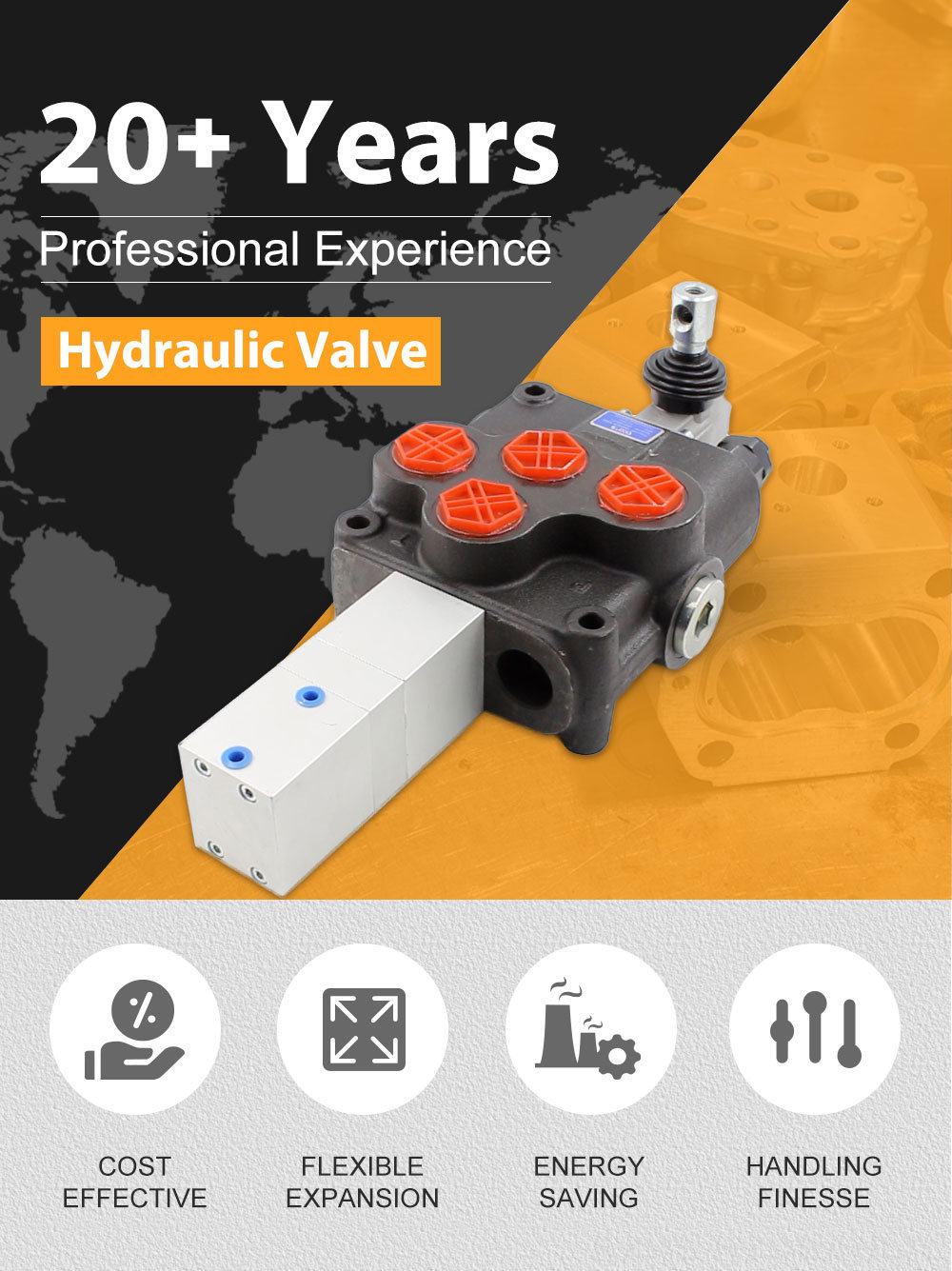 P80 Hydraulic Valve Reliable and Efficient: SD18 Pneumatic Valves for Industrial Automation detailed image