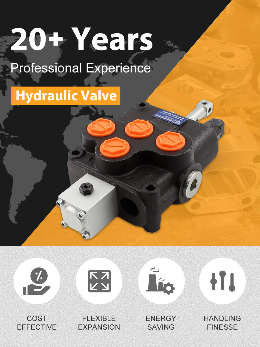 Electric Over Hydraulic Valve SD18 Hydraulic Valve: Factory Direct Supply & Global Distribution detailed image