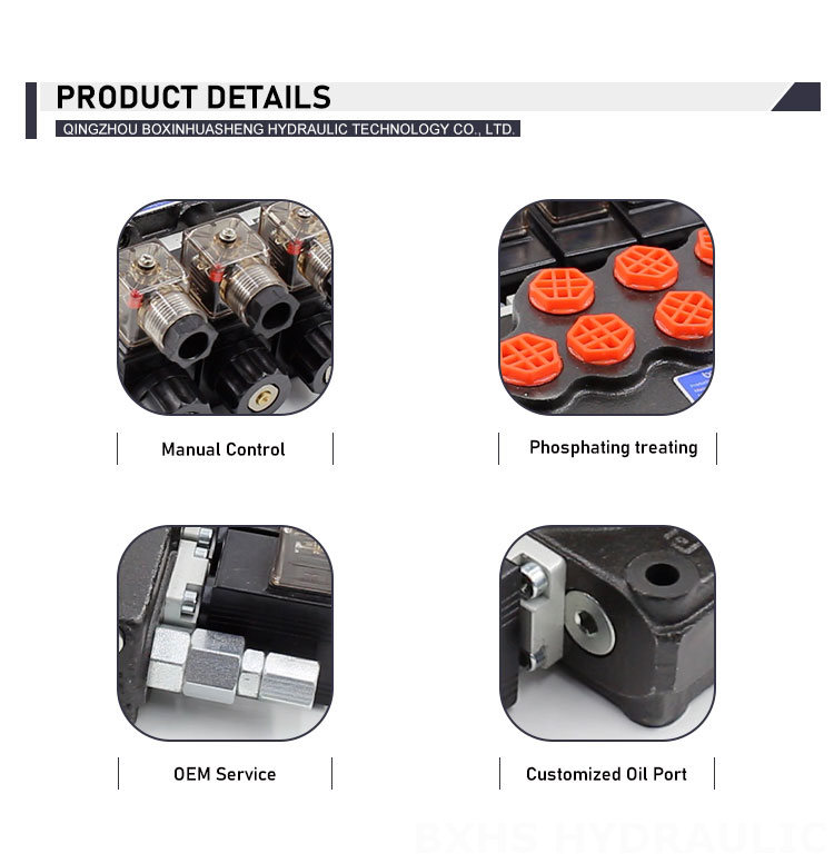 SD5 Solenoid 3 Spool Monoblock Directional Valve detailed image