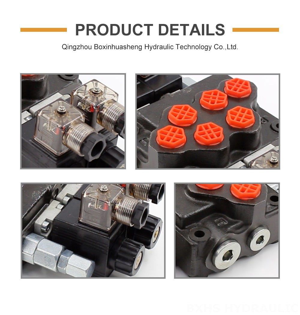 SD5 Solenoid 2 Spool Monoblock Directional Valve detailed image