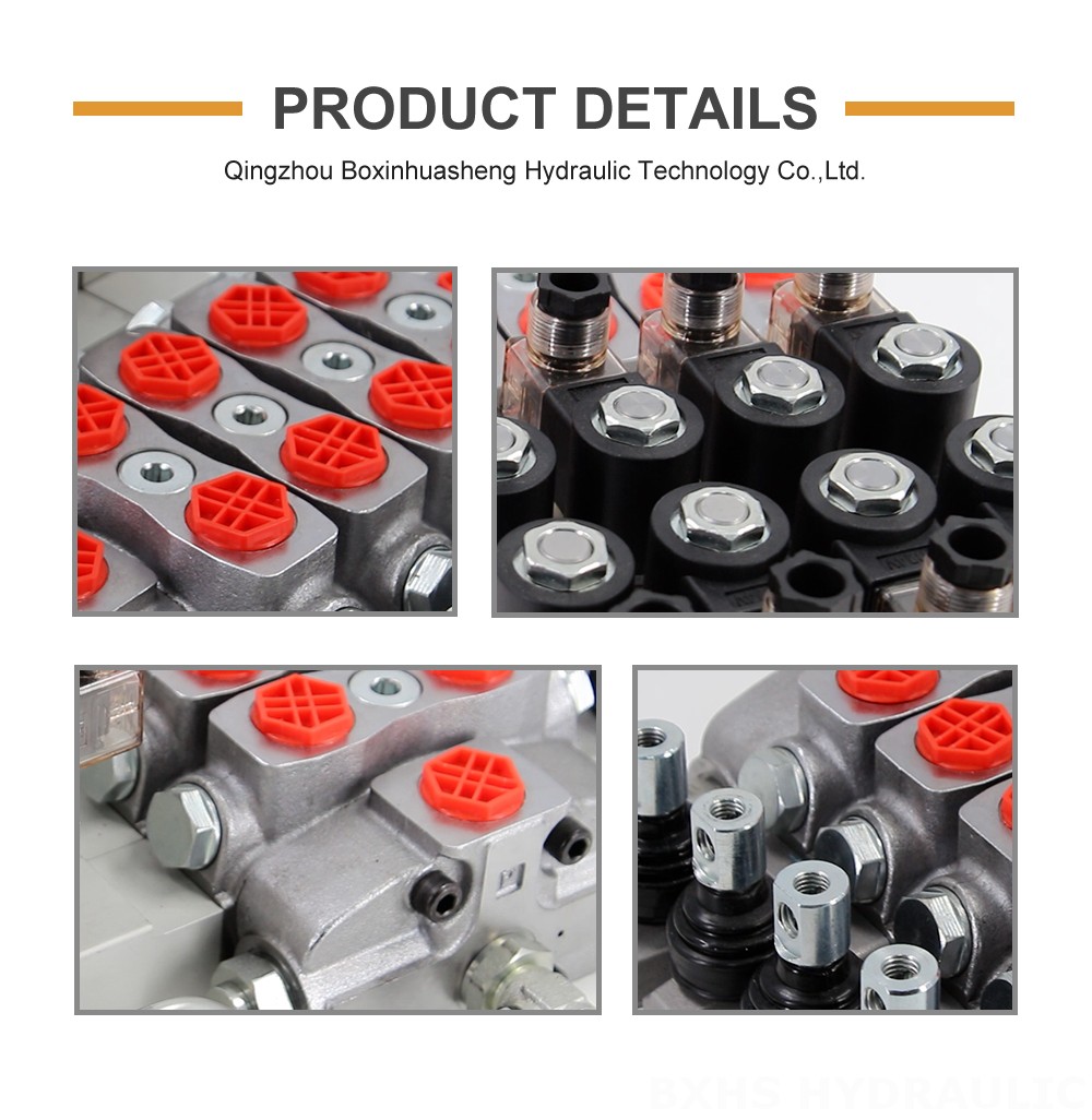 SD8-PG2 Electro-hydraulic 4 Spool Sectional Directional Valve detailed image