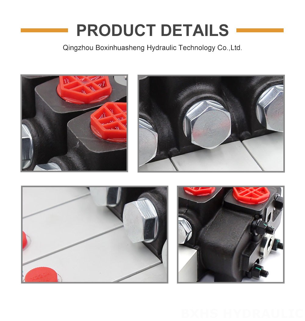SD8 Hydraulic 4 Spool Sectional Directional Valve detailed image