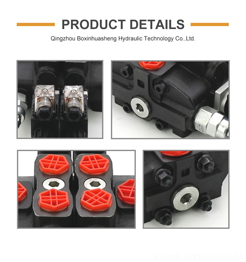 SD8 Solenoid 2 Spool Sectional Directional Valve detailed image