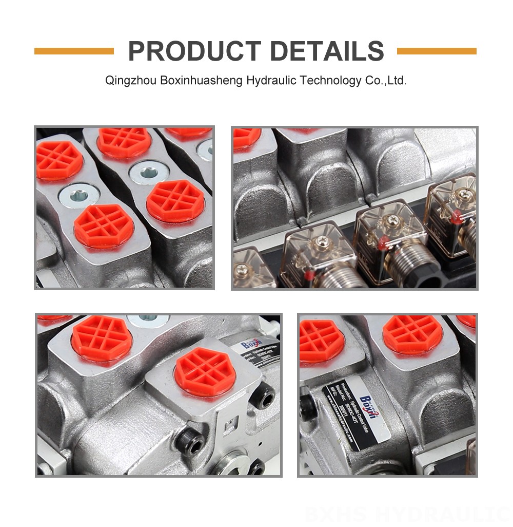 SD8 Solenoid 4 Spool Sectional Directional Valve detailed image