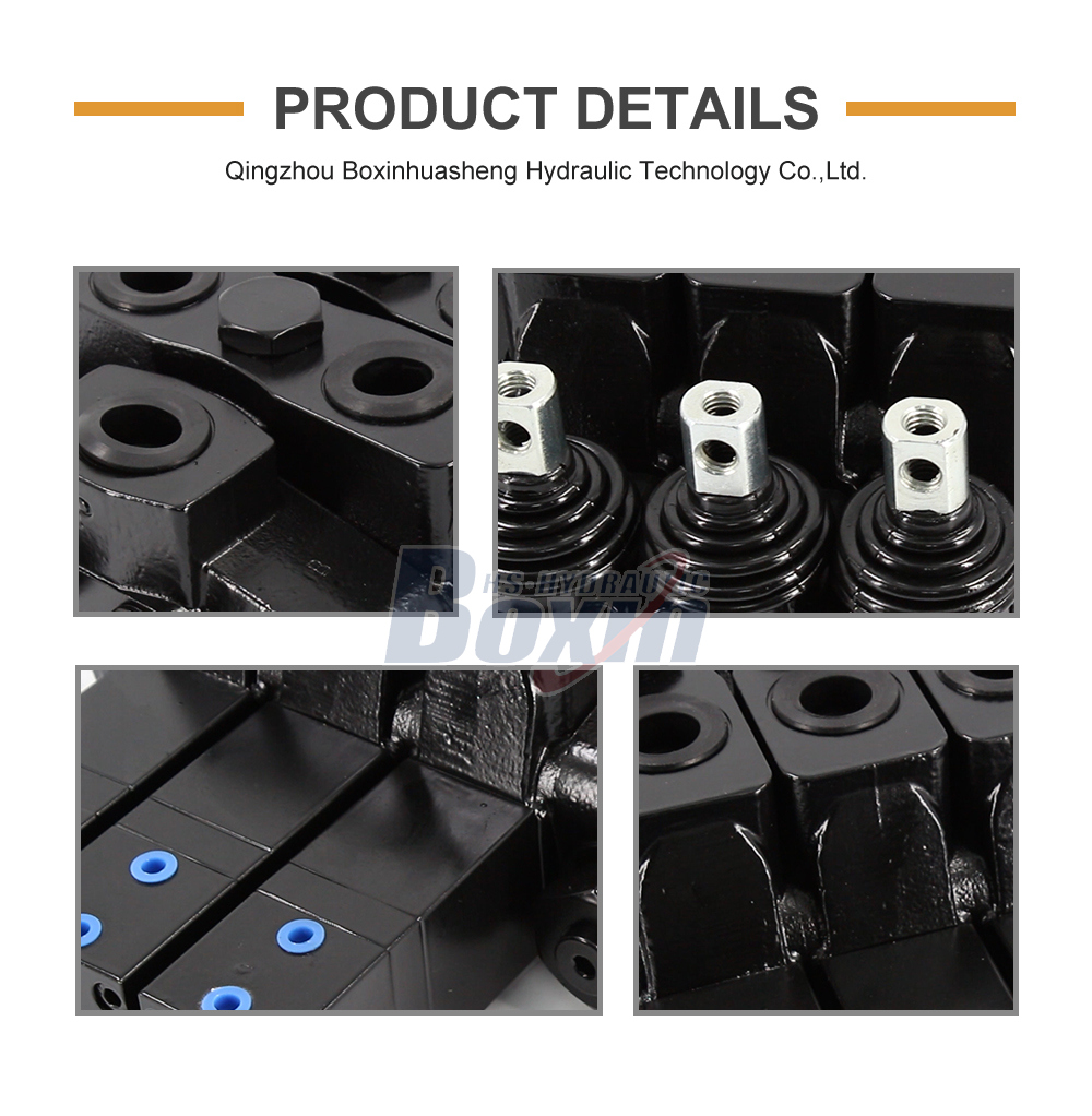 SDS180Q Pneumatic and Manual 3 Spool Sectional Directional Valve detailed image