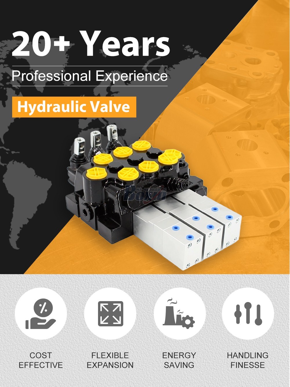 OEM and Private Label Services for WZF-125 3 Spool Monoblock Valves detailed image
