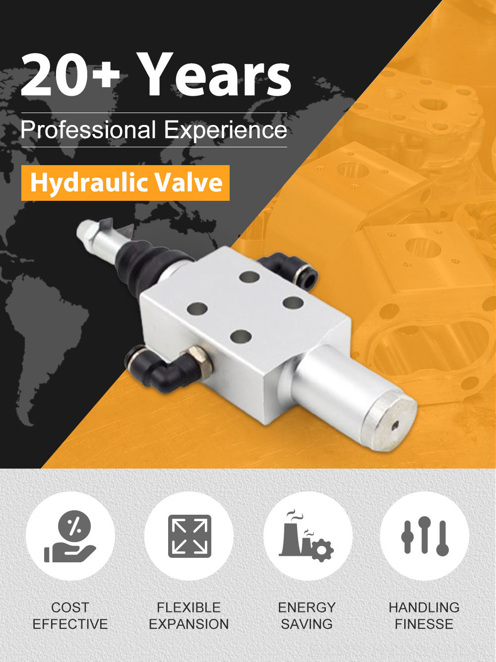 Solenoid Valve 24v Pneumatic 1 Spool Monoblock Directional Valve | Manufacturer & Supplier detailed image