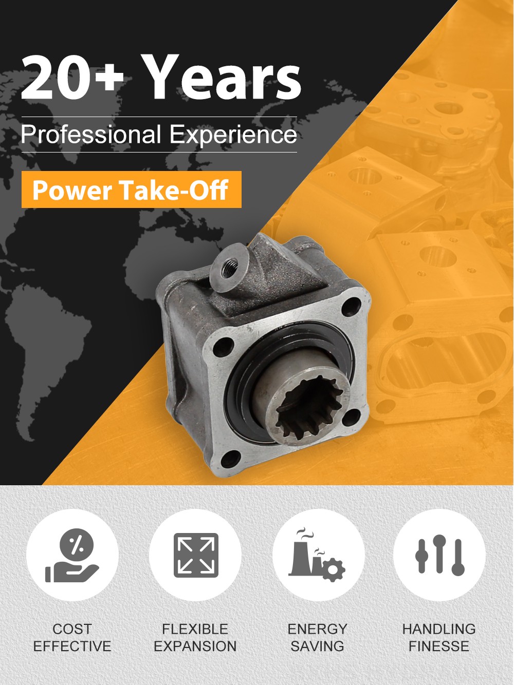 ZF50C 479.7 Nm 1:1 Power Take Off detailed image