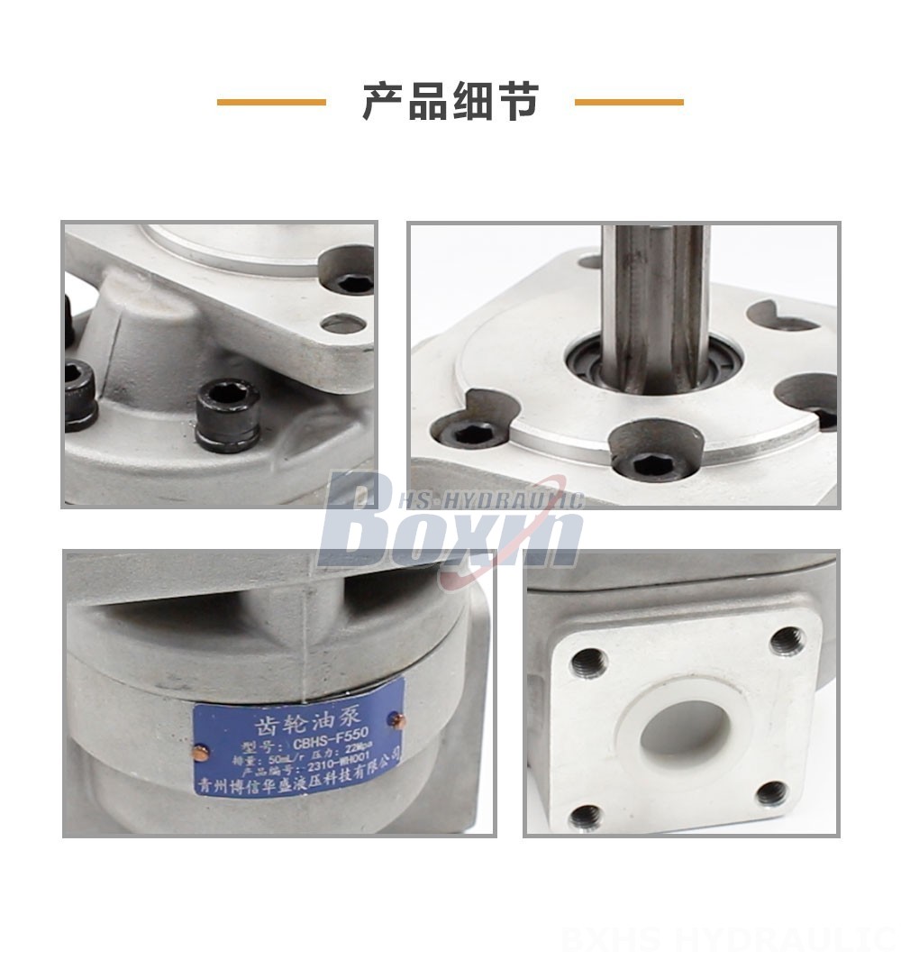 CBHS-F550 50 毫升/转 20 MPa (2900 psi) 液压齿轮泵