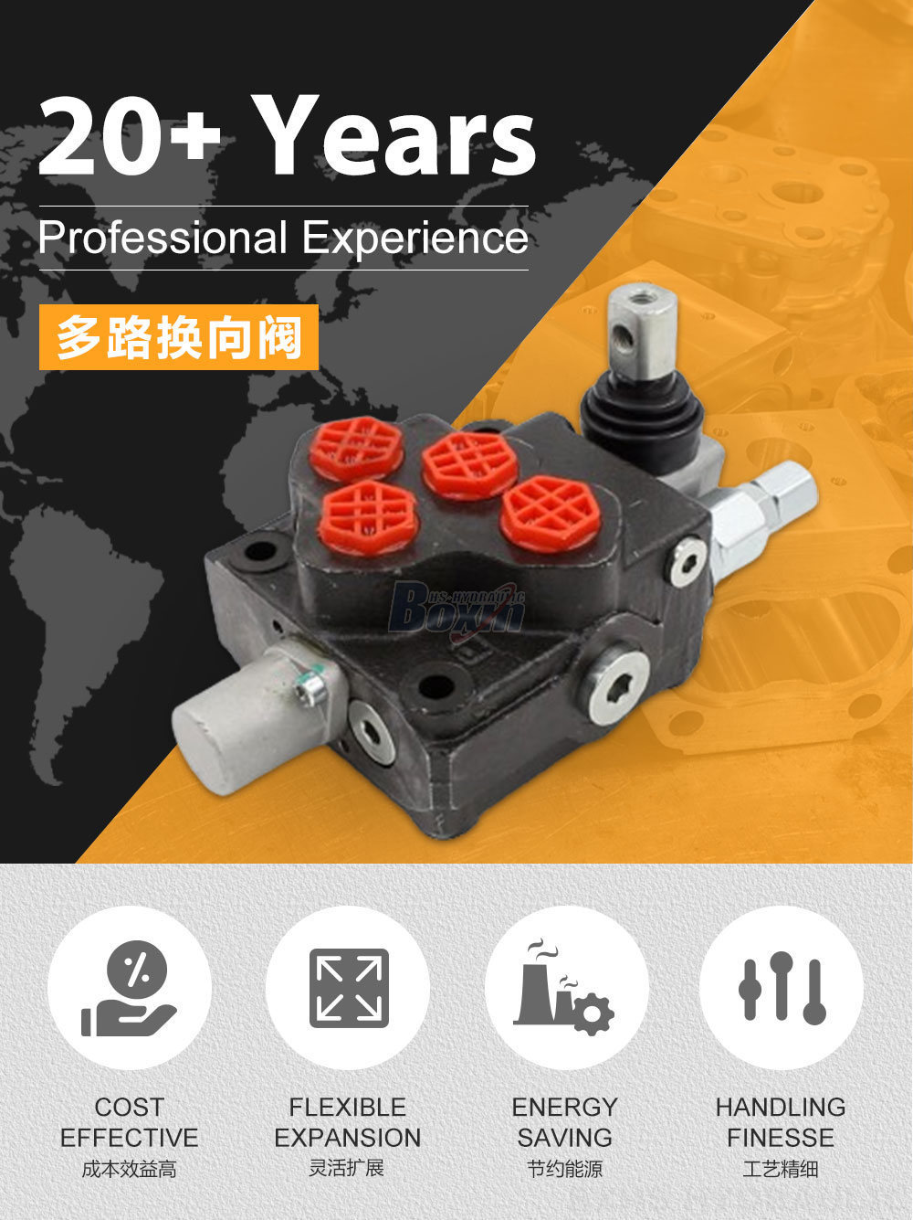 SD5-G38 手控 1 联 整体式换向阀