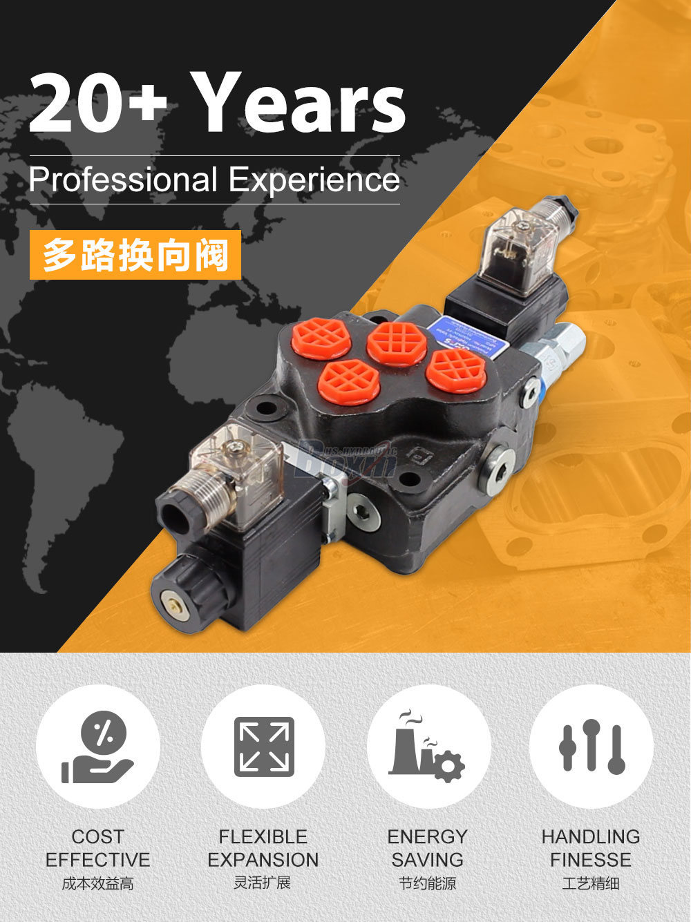 SD5 电磁 1 联 整体式换向阀