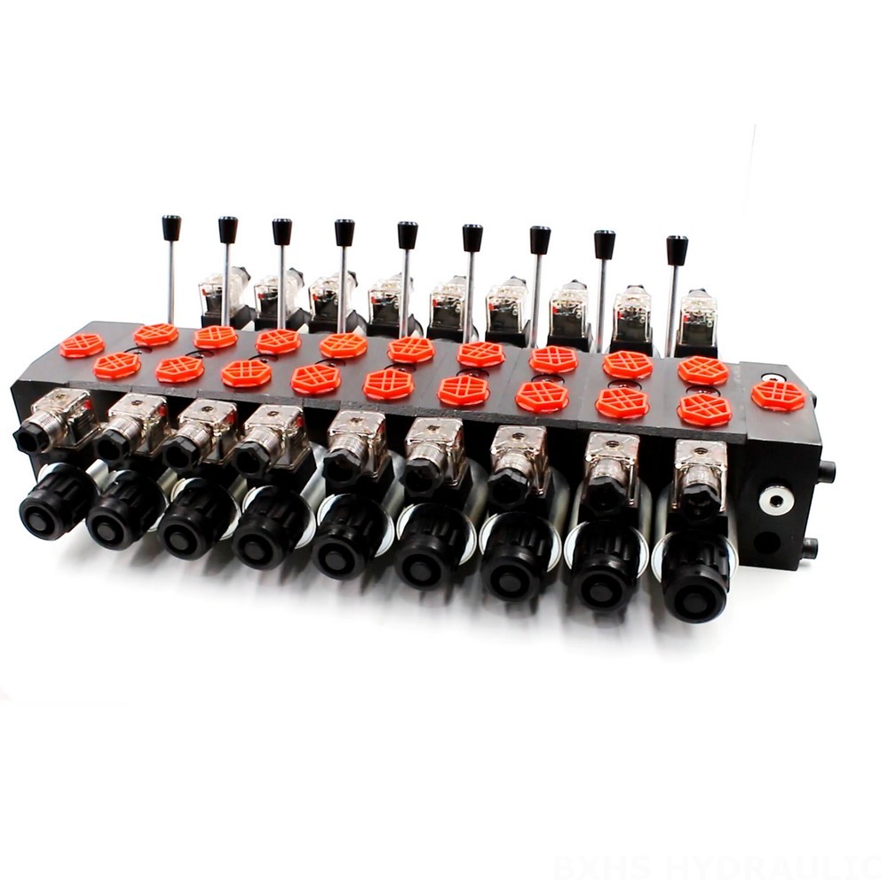 DCV58 Solenoid 9 Spool Sectional Directional Valve | Solenoid Directional Valve image