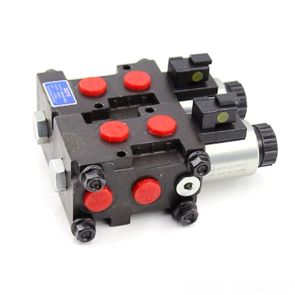 Electric Hydraulic Control Manual 2 Spool Flow Diverter Valve - HSV06 Series | Wholesale & OEM image