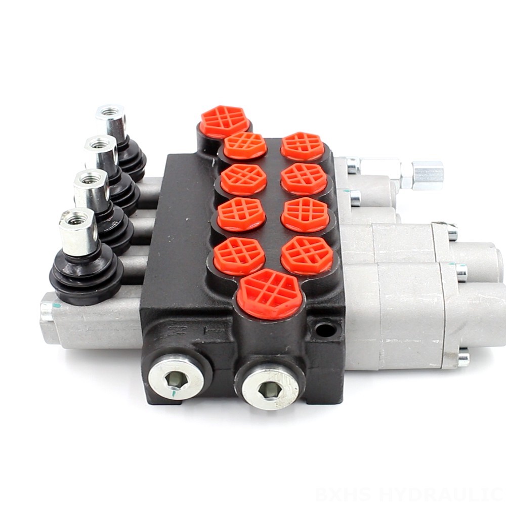 4-Spool Monoblock Directional Valve - P40-G12-G38-2OT-2QTW | Wholesale & OEM image