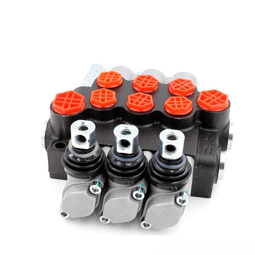 P40-G12-G38-3OT 3-Spool Hydraulic Directional Valve | Factory Direct & Customizable image