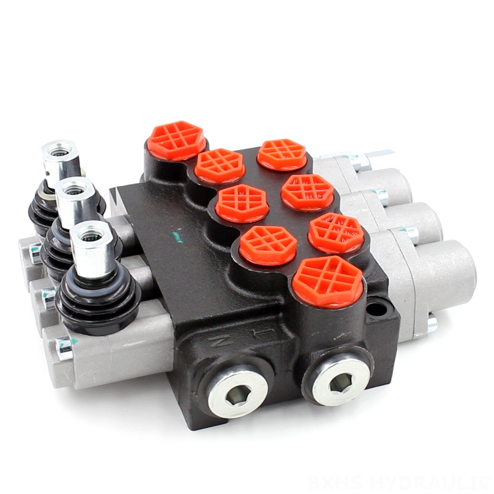 3 Spool Directional Control Valve | P40-G12-G38-3OT | ISO Certified & Reliable image